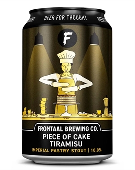 Frontaal Brewing Co Piece of Cake Tiramisu Imperial Pastry Stout Can 330 ml 10%